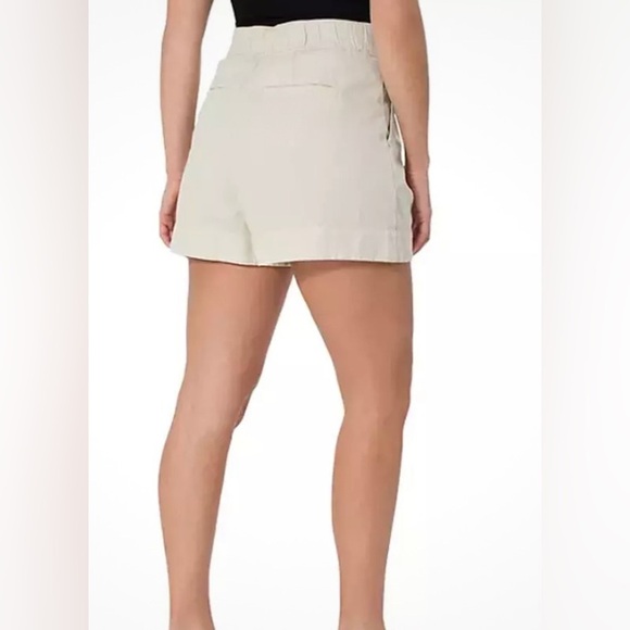 JOIE Pleated High Rise Short In Color Rainy Day Cotton / Linen Blend XL NEW - Picture 4 of 11